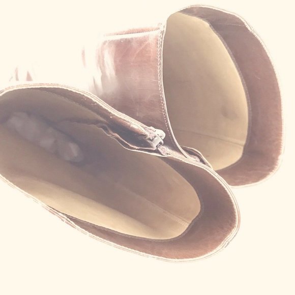 Salvatore Ferragamo Tall Boots Womens 7 Brown Leat - Picture 7 of 8